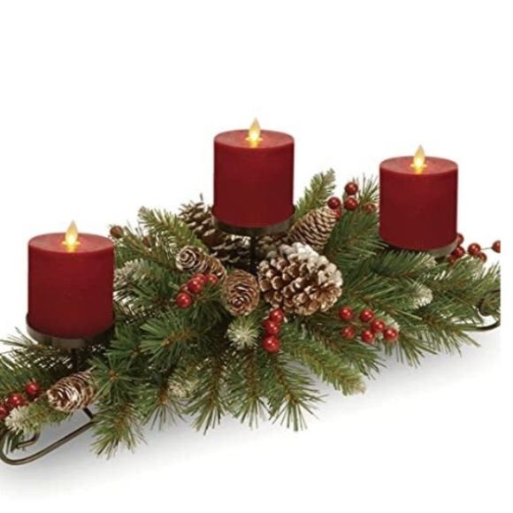 No Brand Other - Flameless Flickering Candles w/Remote Control Includes 3 Candles Red